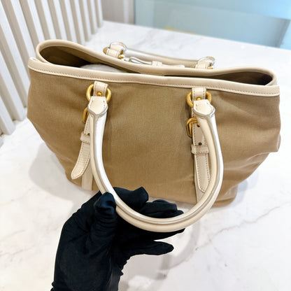 Prada Jacquard Logo Tote Bag
