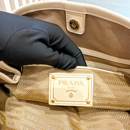 Prada Jacquard Logo Tote Bag