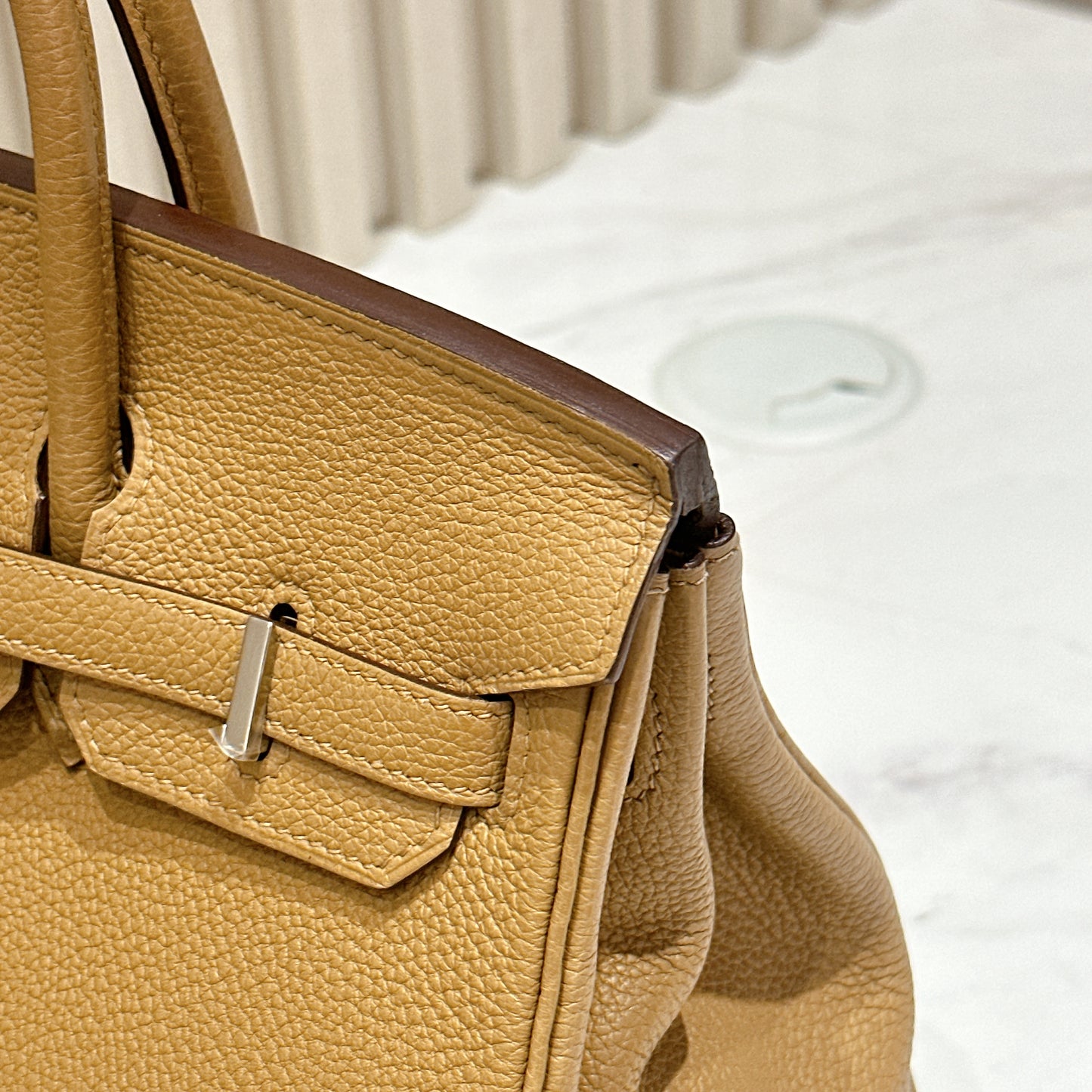 Hermes Birkin 25 Biscuits PHW