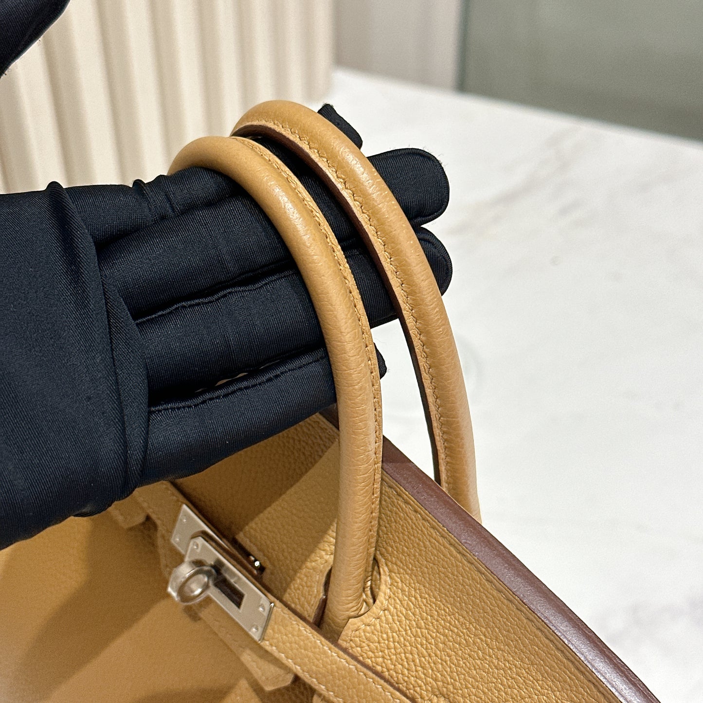 Hermes Birkin 25 Biscuits PHW