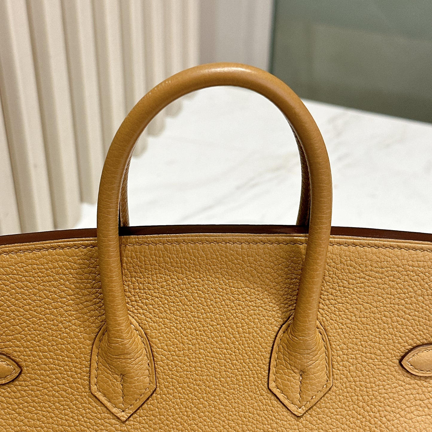 Hermes Birkin 25 Biscuits PHW