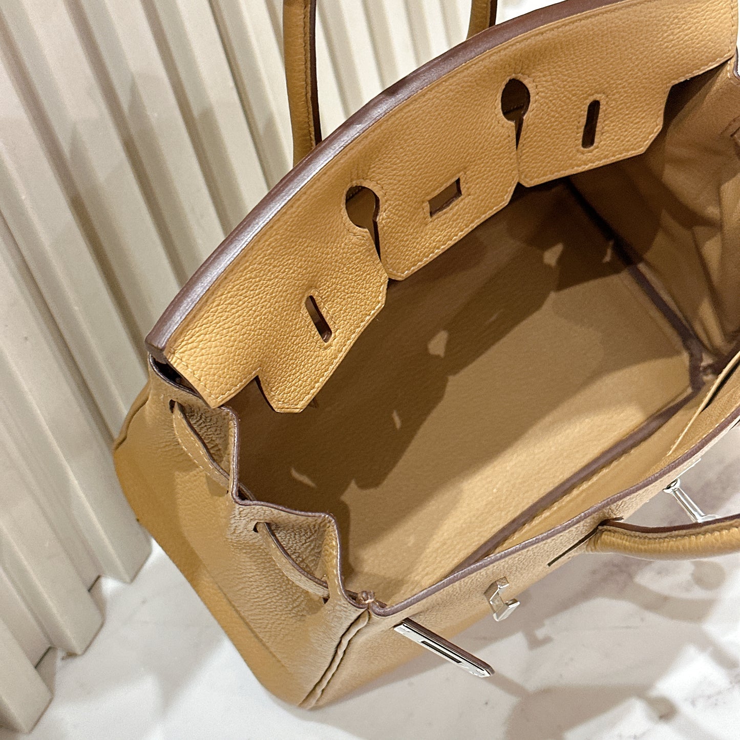 Hermes Birkin 25 Biscuits PHW