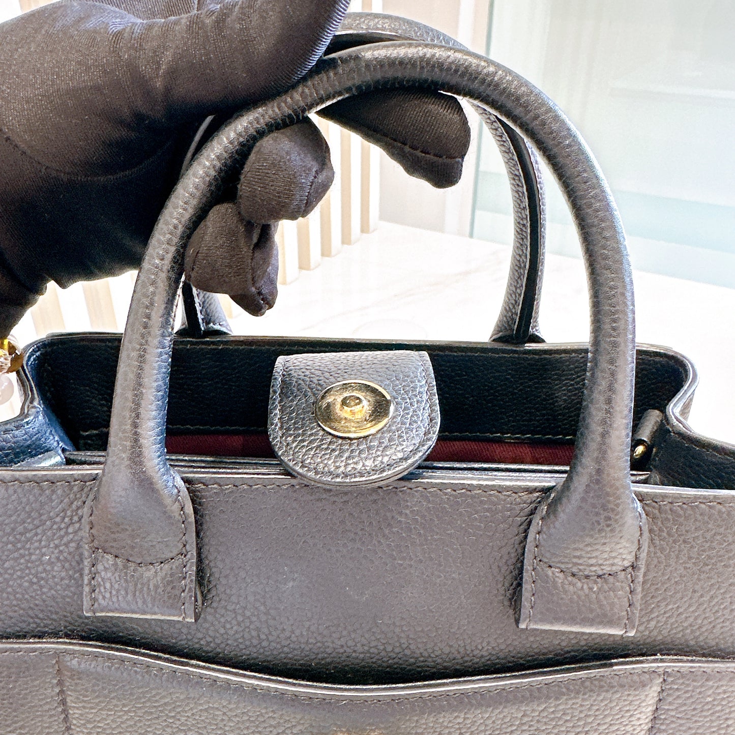 Chanel Mini Neo Executive Caviar in Black SHW