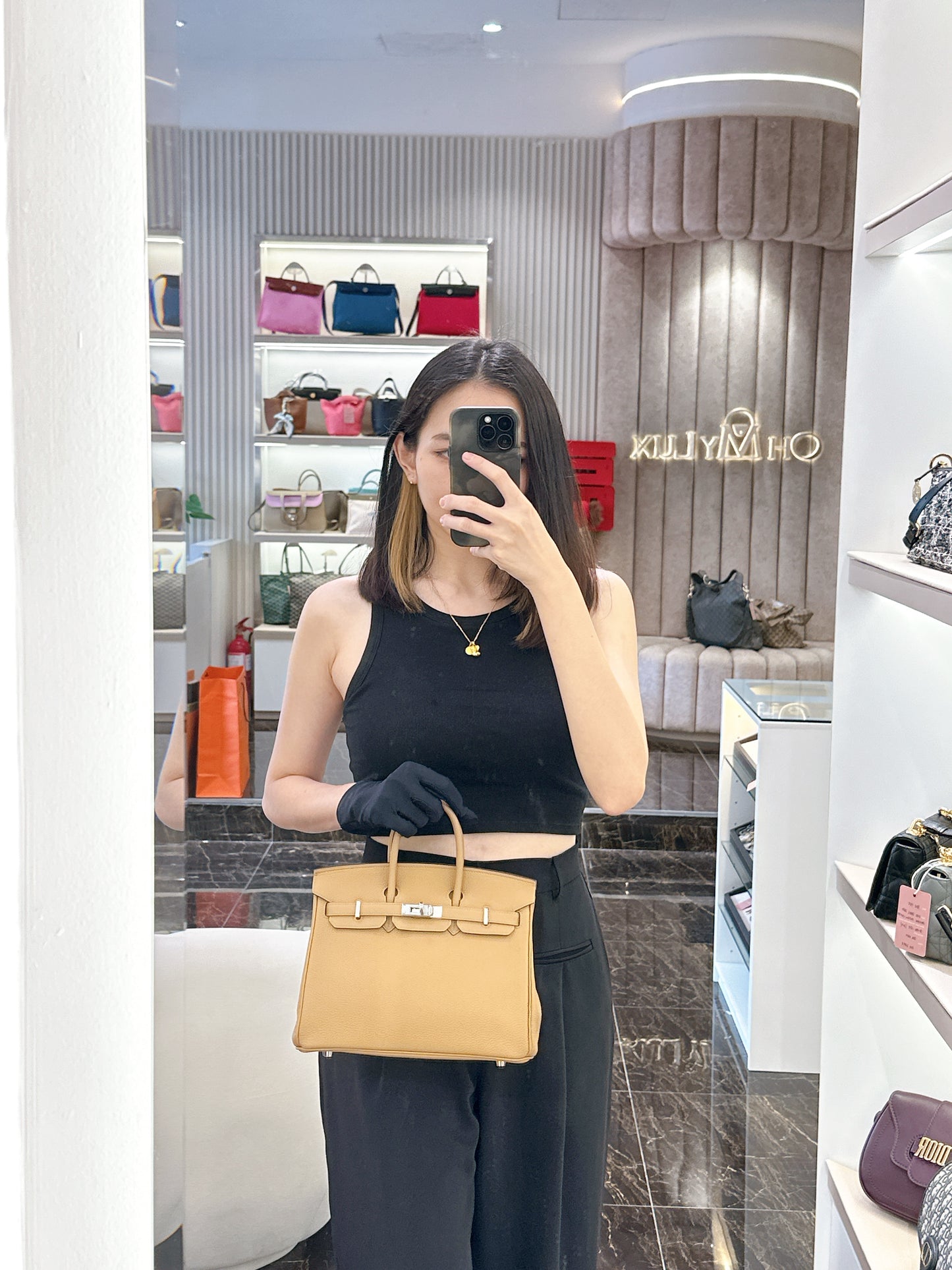 Hermes Birkin 25 Biscuits PHW