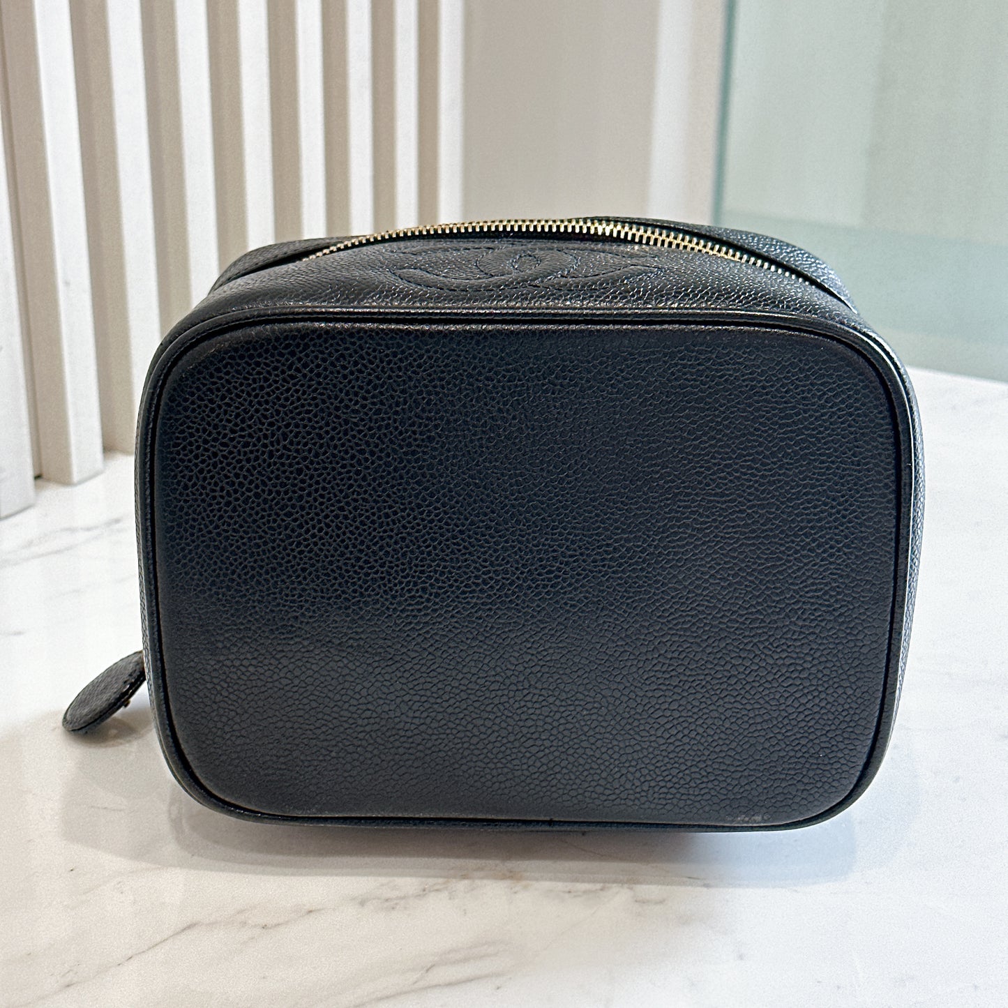 Chanel Timeless Vanity Case in Black Caviar