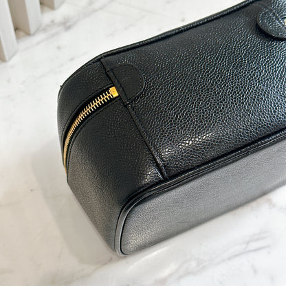 Chanel Timeless Vanity Case in Black Caviar