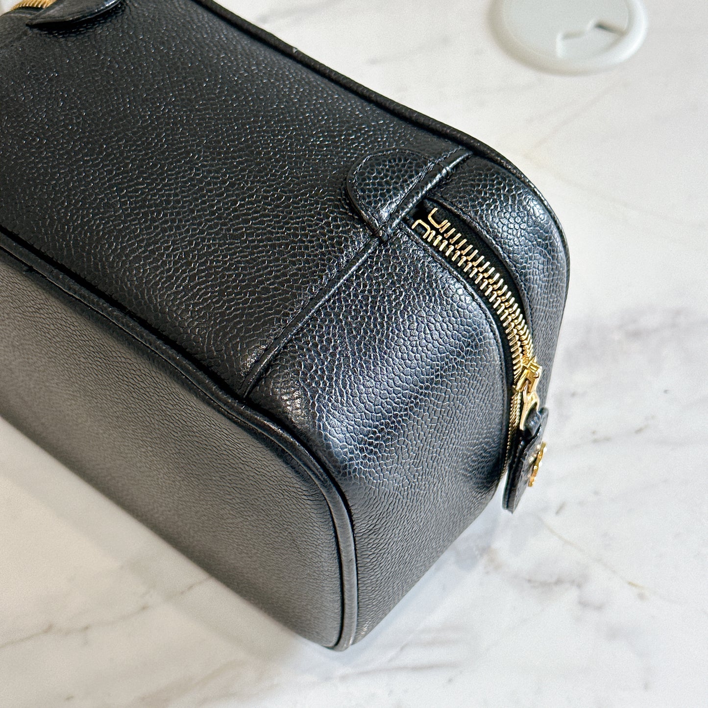 Chanel Timeless Vanity Case in Black Caviar