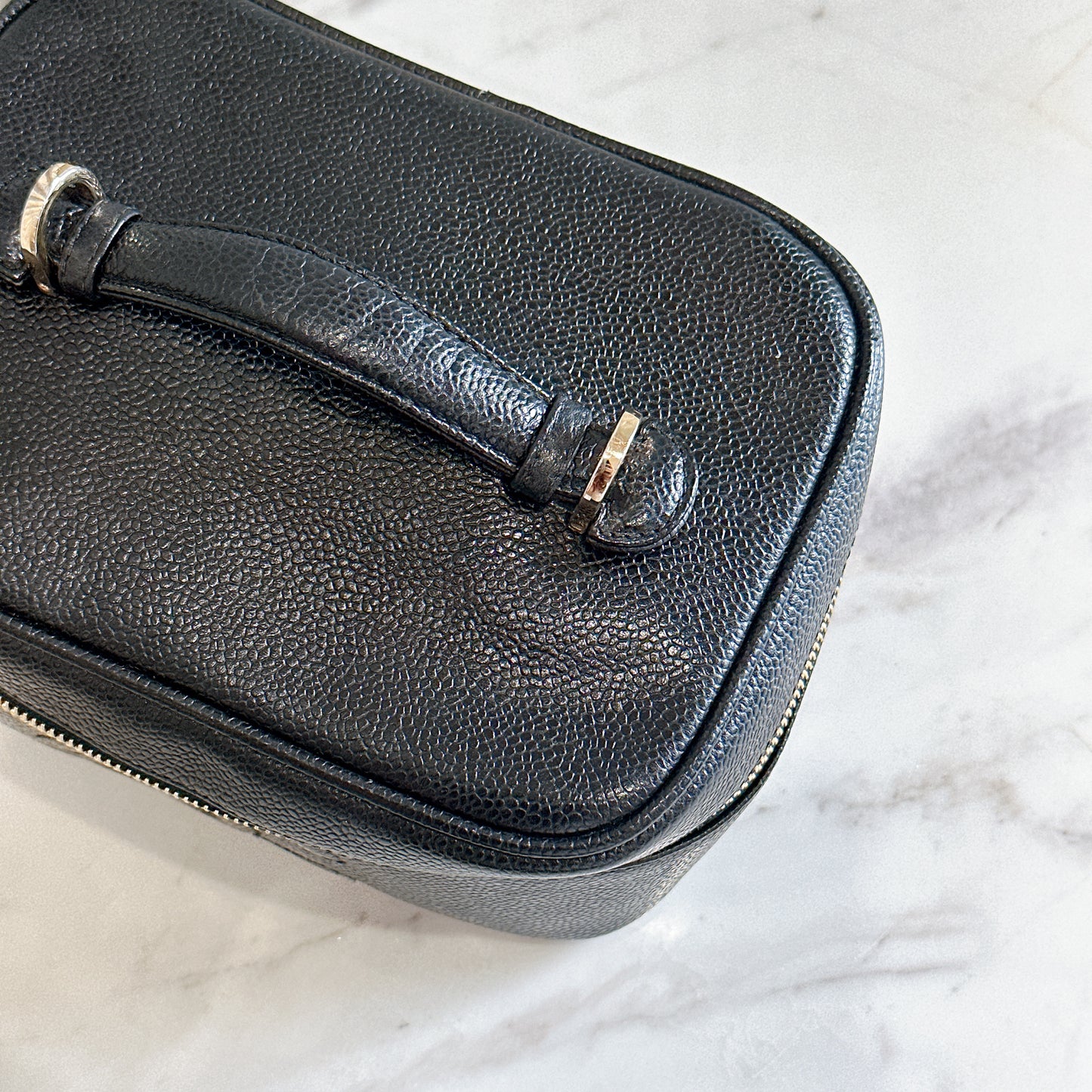 Chanel Timeless Vanity Case in Black Caviar