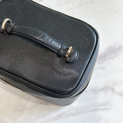 Chanel Timeless Vanity Case in Black Caviar