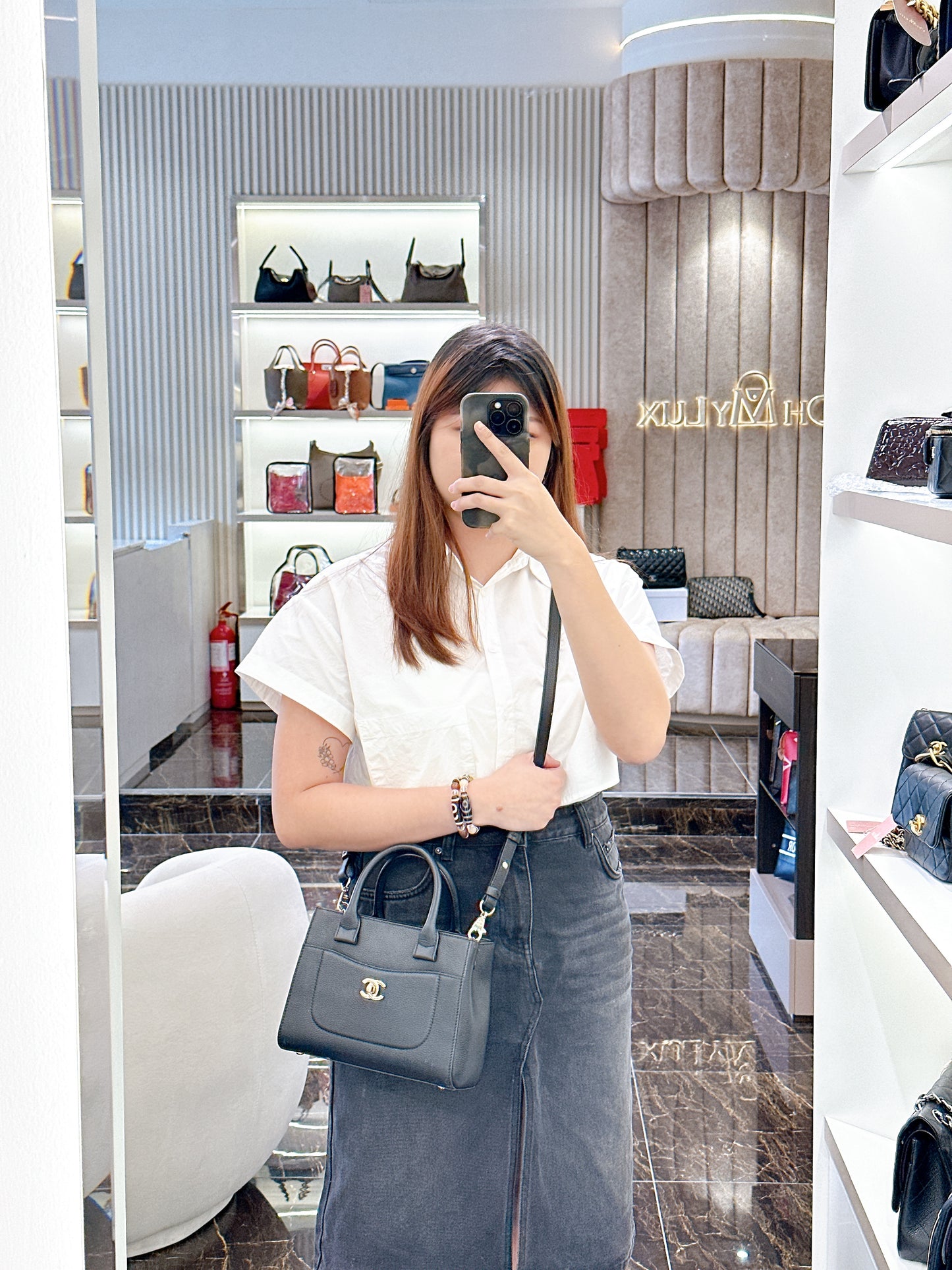 Chanel Mini Neo Executive Caviar in Black SHW