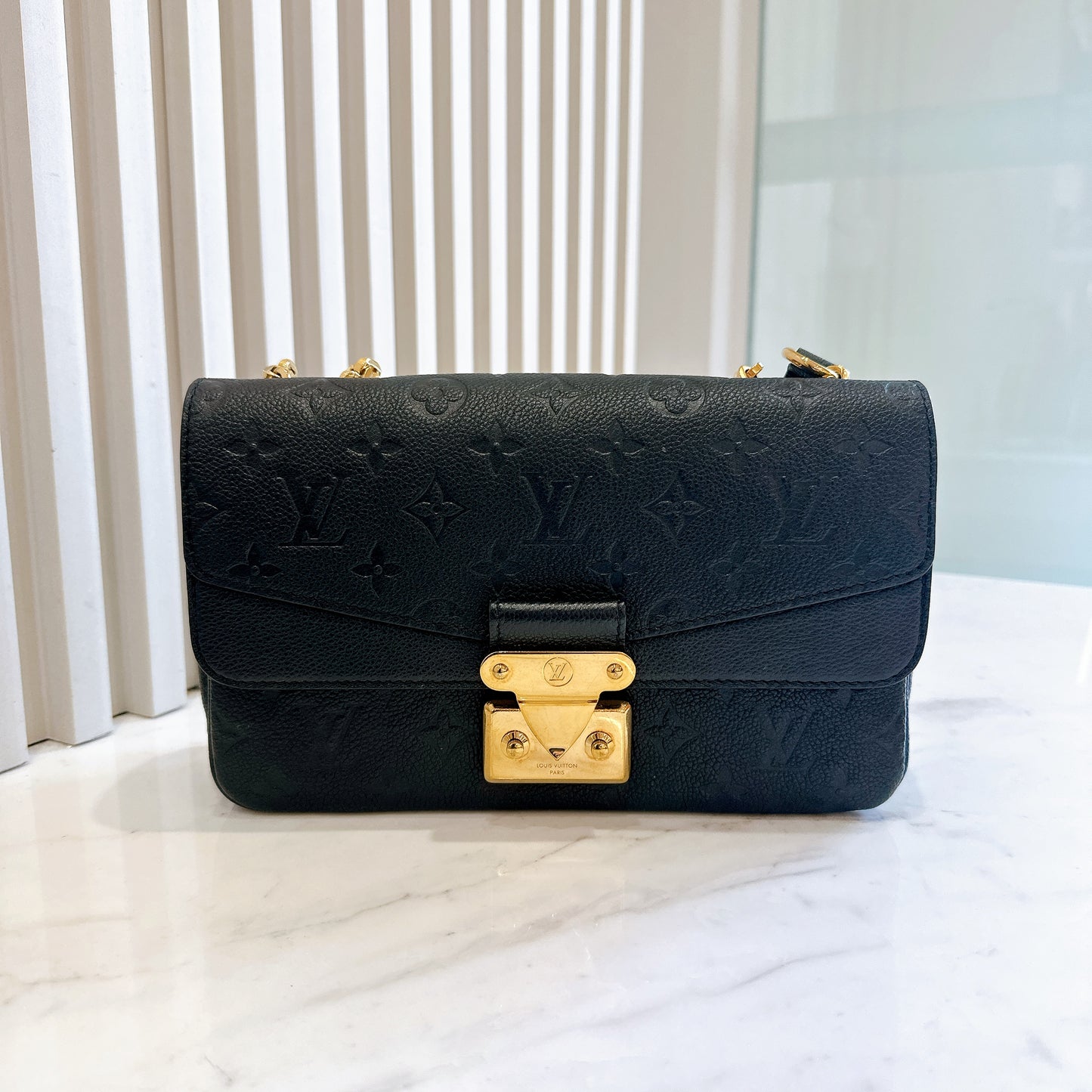 LV Marceau in Black Empreinte Leather