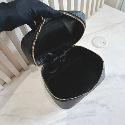 Chanel Timeless Vanity Case in Black Caviar