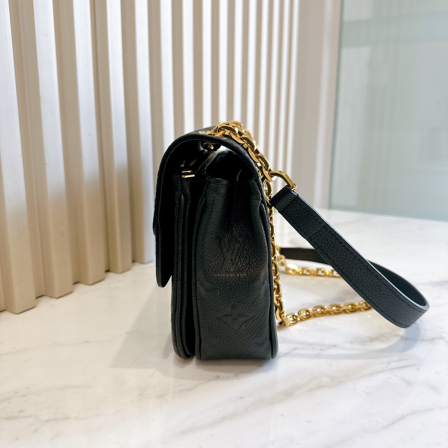 LV Marceau in Black Empreinte Leather