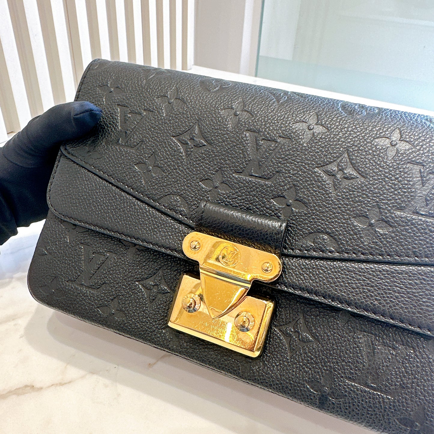 LV Marceau in Black Empreinte Leather
