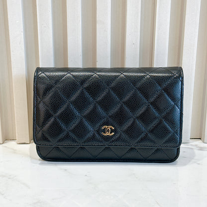 Chanel Classic Caviar WOC in Black GHW