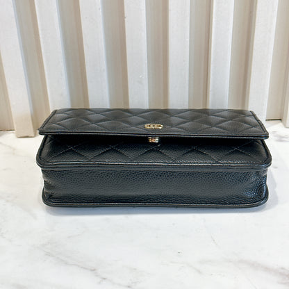 Chanel Classic Caviar WOC in Black GHW