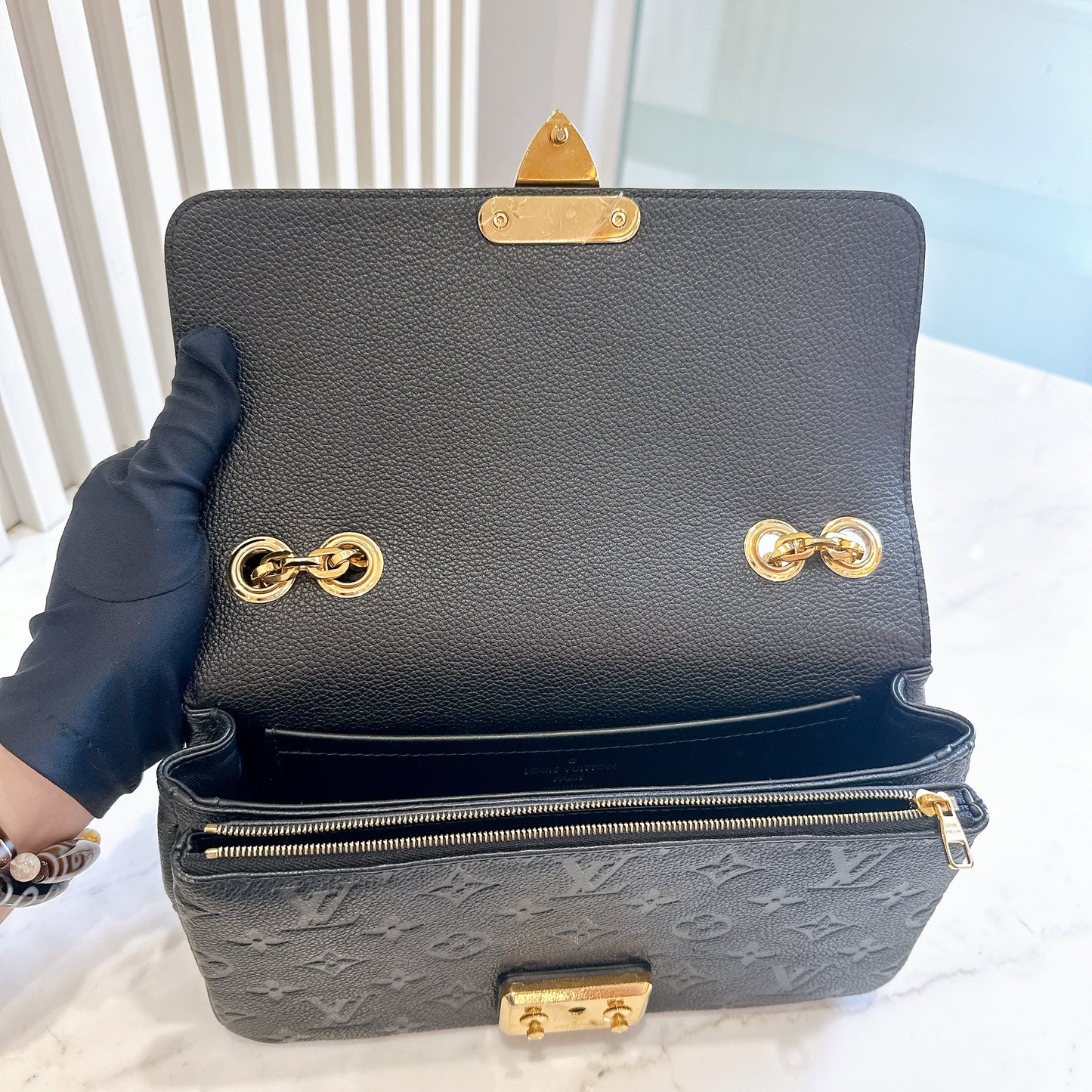 LV Marceau in Black Empreinte Leather