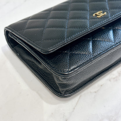 Chanel Classic Caviar WOC in Black GHW