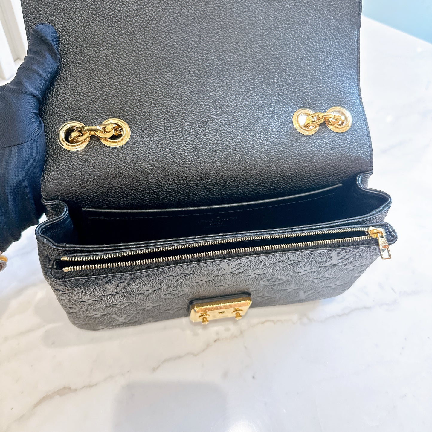 LV Marceau in Black Empreinte Leather