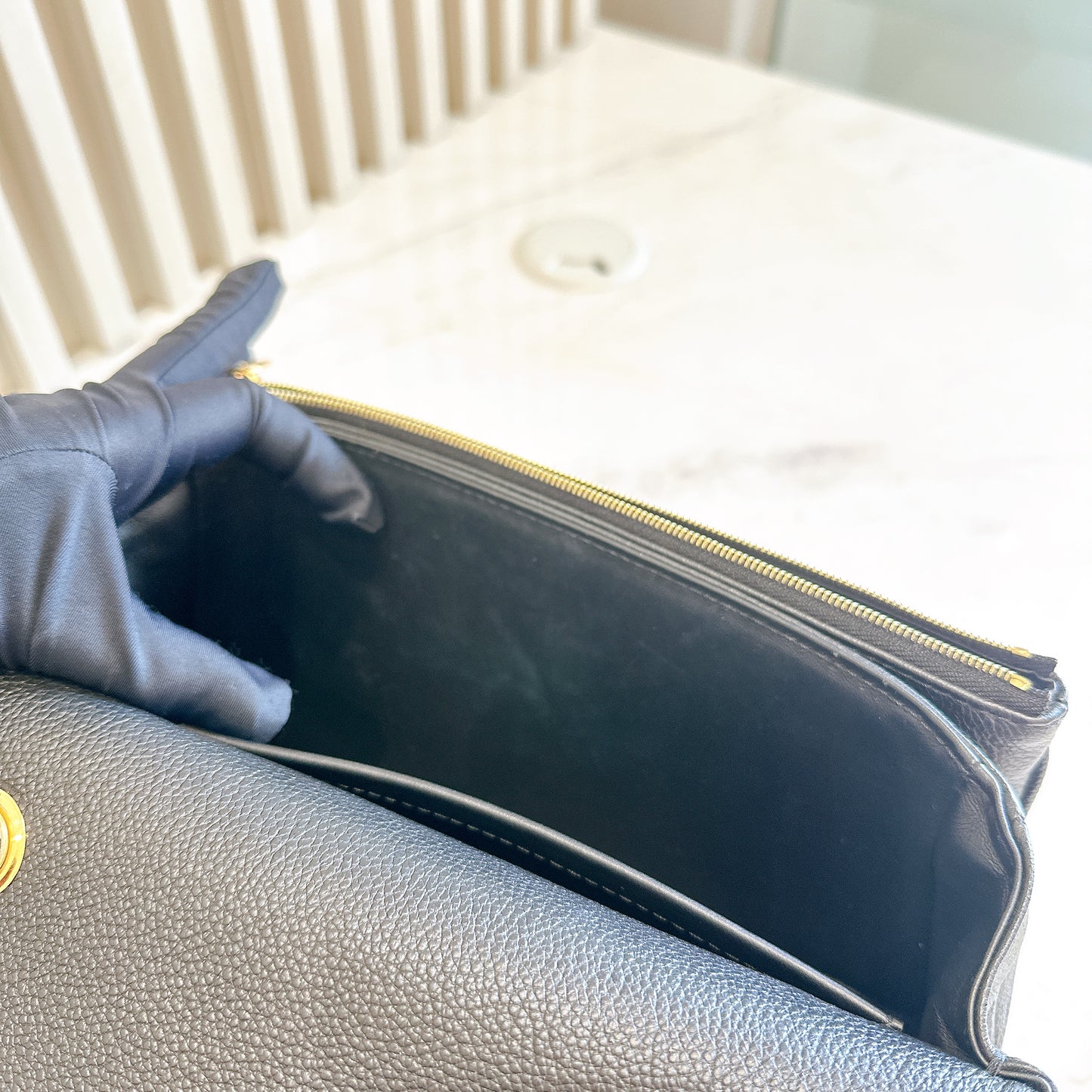 LV Marceau in Black Empreinte Leather