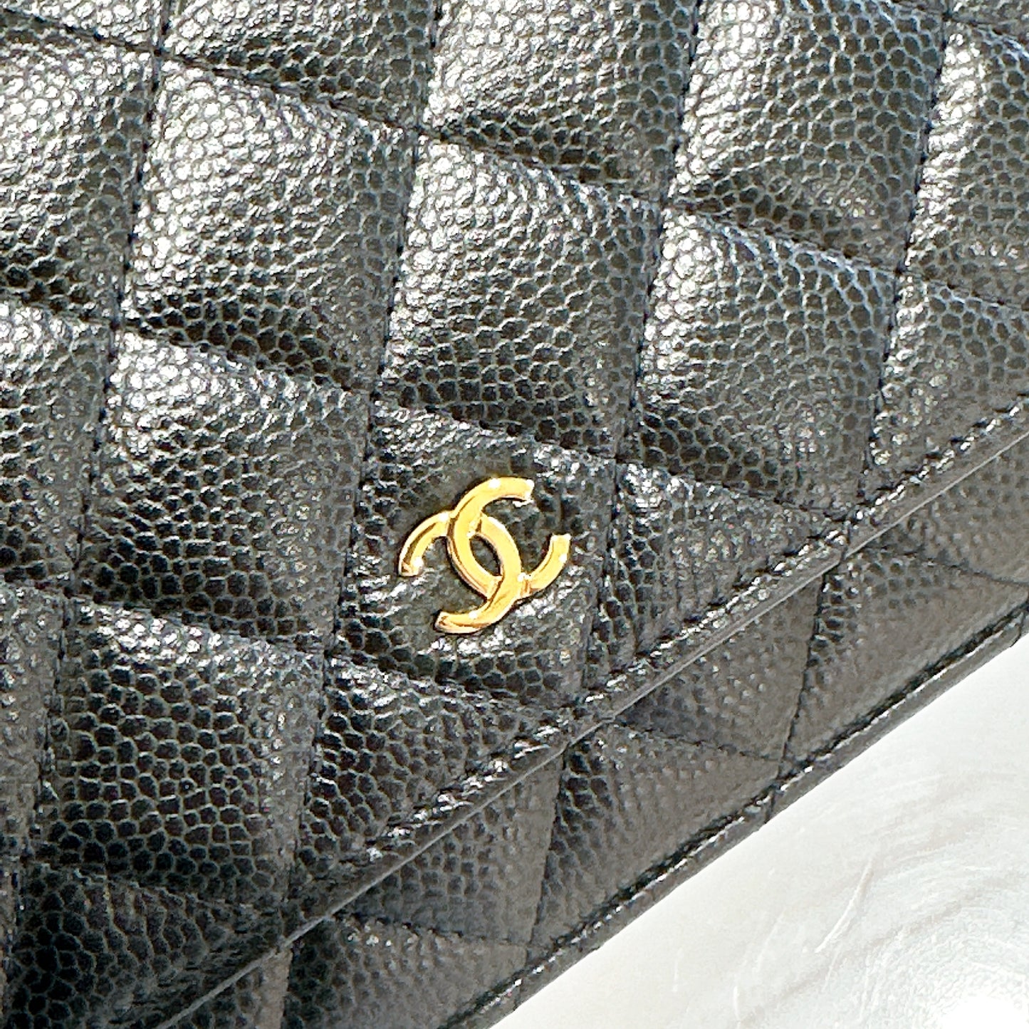 Chanel Classic Caviar WOC in Black GHW