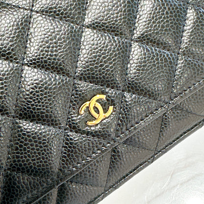 Chanel Classic Caviar WOC in Black GHW