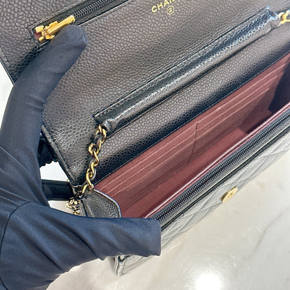 Chanel Classic Caviar WOC in Black GHW
