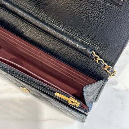 Chanel Classic Caviar WOC in Black GHW