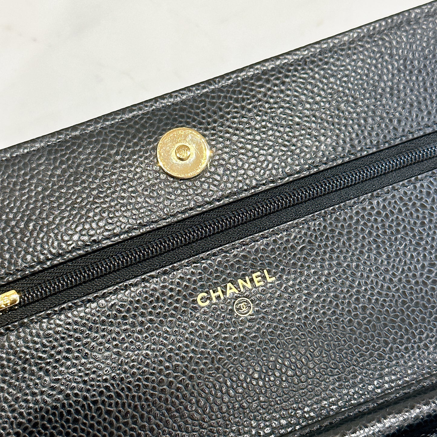 Chanel Classic Caviar WOC in Black GHW