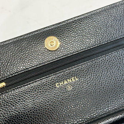 Chanel Classic Caviar WOC in Black GHW