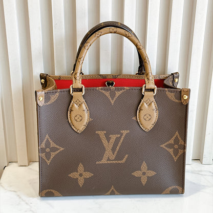 LV On The Go PM in Reverse Monogram