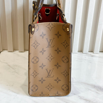 LV On The Go PM in Reverse Monogram