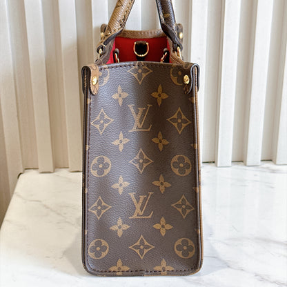 LV On The Go PM in Reverse Monogram