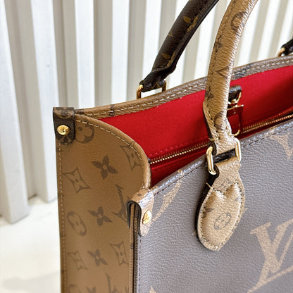 LV On The Go PM in Reverse Monogram