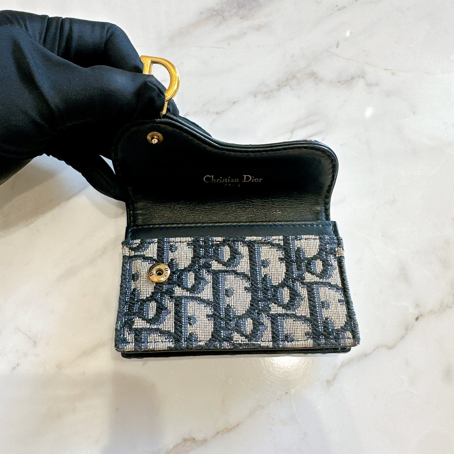 Dior Saddle Bloom Card Holder