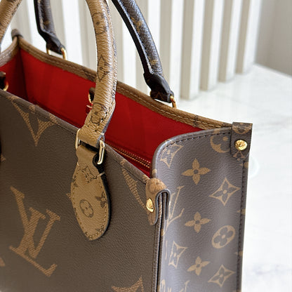 LV On The Go PM in Reverse Monogram
