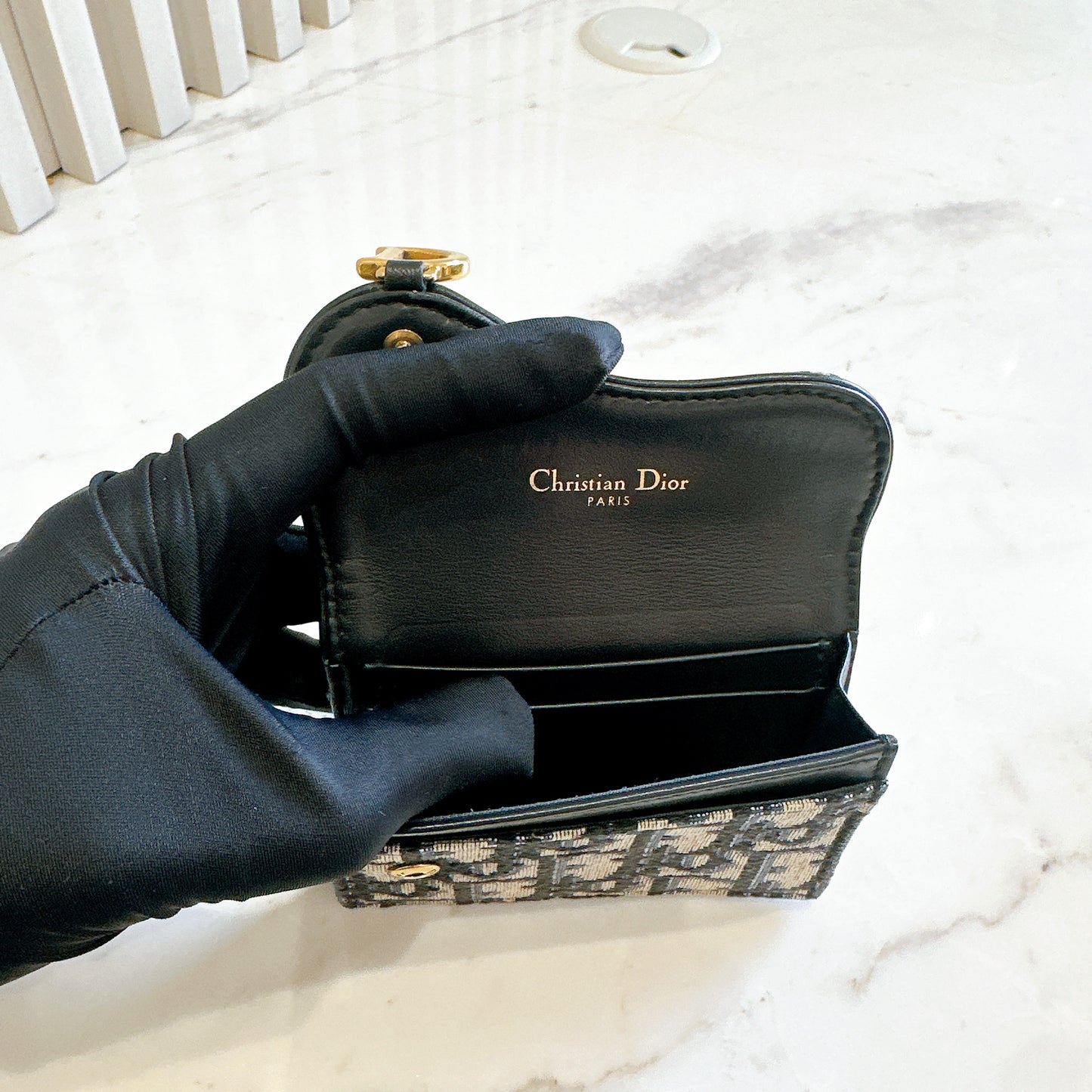 Dior Saddle Bloom Card Holder