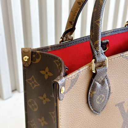 LV On The Go PM in Reverse Monogram