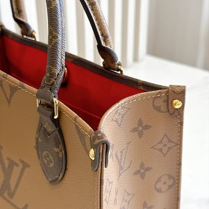 LV On The Go PM in Reverse Monogram