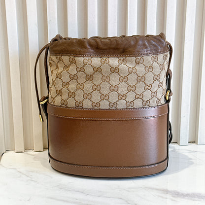 Gucci 1955 Horsebit Brown Bucket Bag