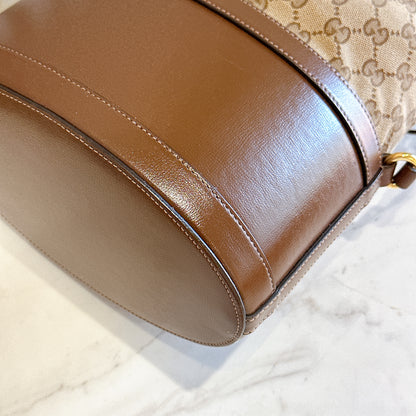 Gucci 1955 Horsebit Brown Bucket Bag