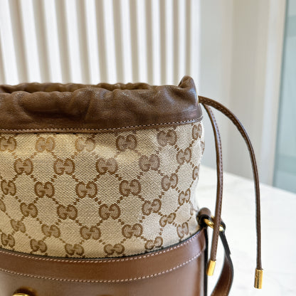 Gucci 1955 Horsebit Brown Bucket Bag