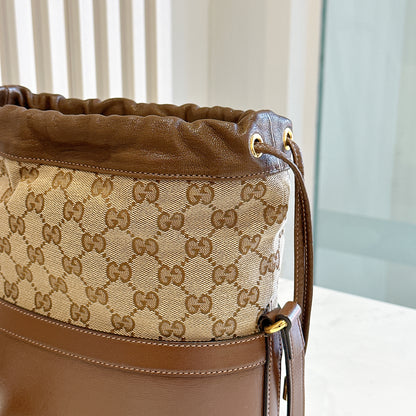 Gucci 1955 Horsebit Brown Bucket Bag