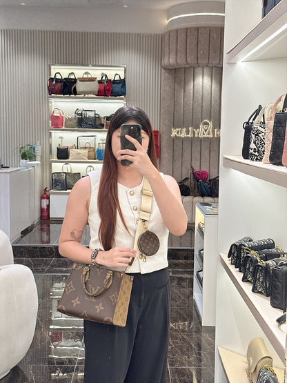 LV On The Go PM in Reverse Monogram