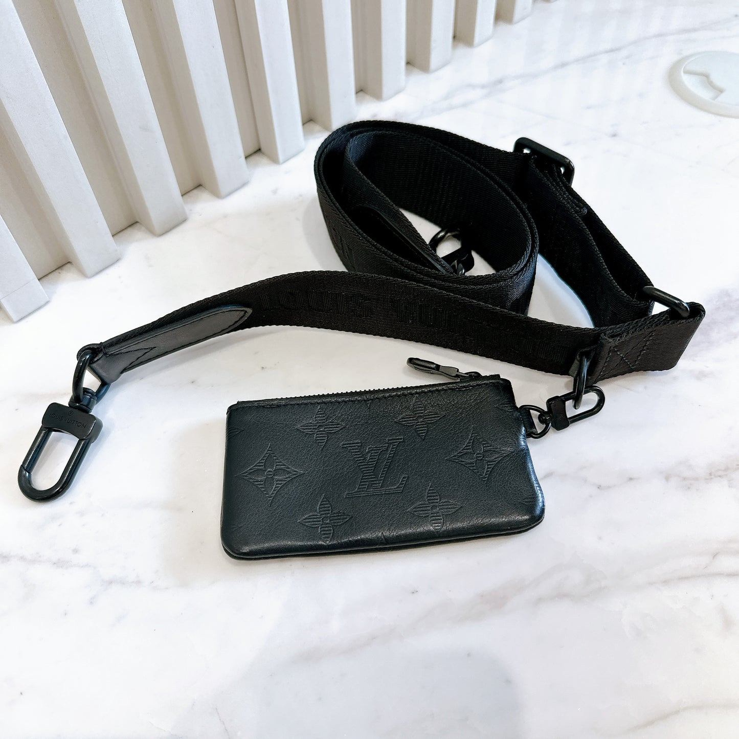 LV Duo Messenger in Monogram Shadow Leather
