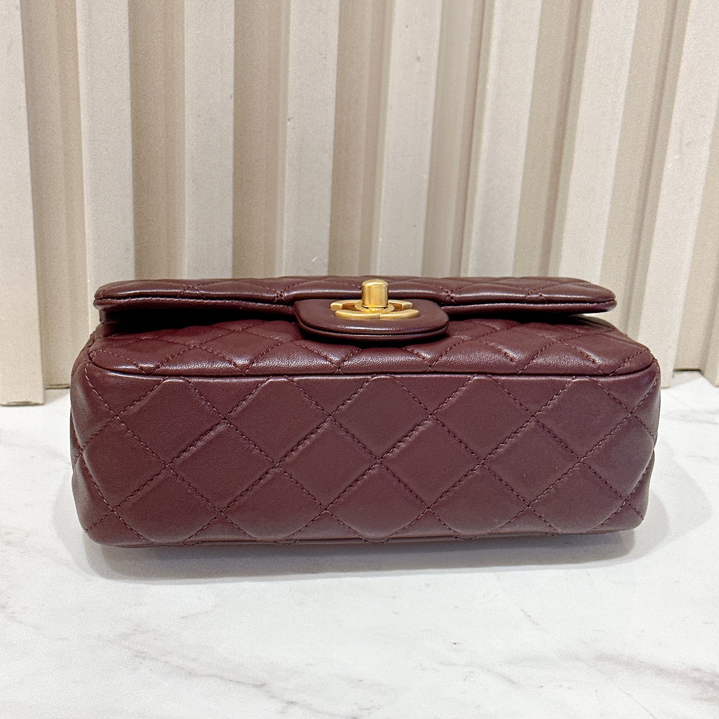 Chanel Classic Mini Rectangular With Pearl Crush