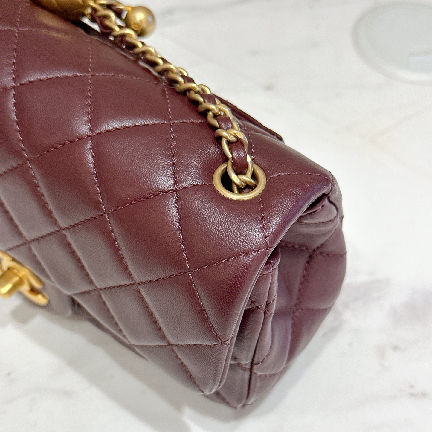 Chanel Classic Mini Rectangular With Pearl Crush