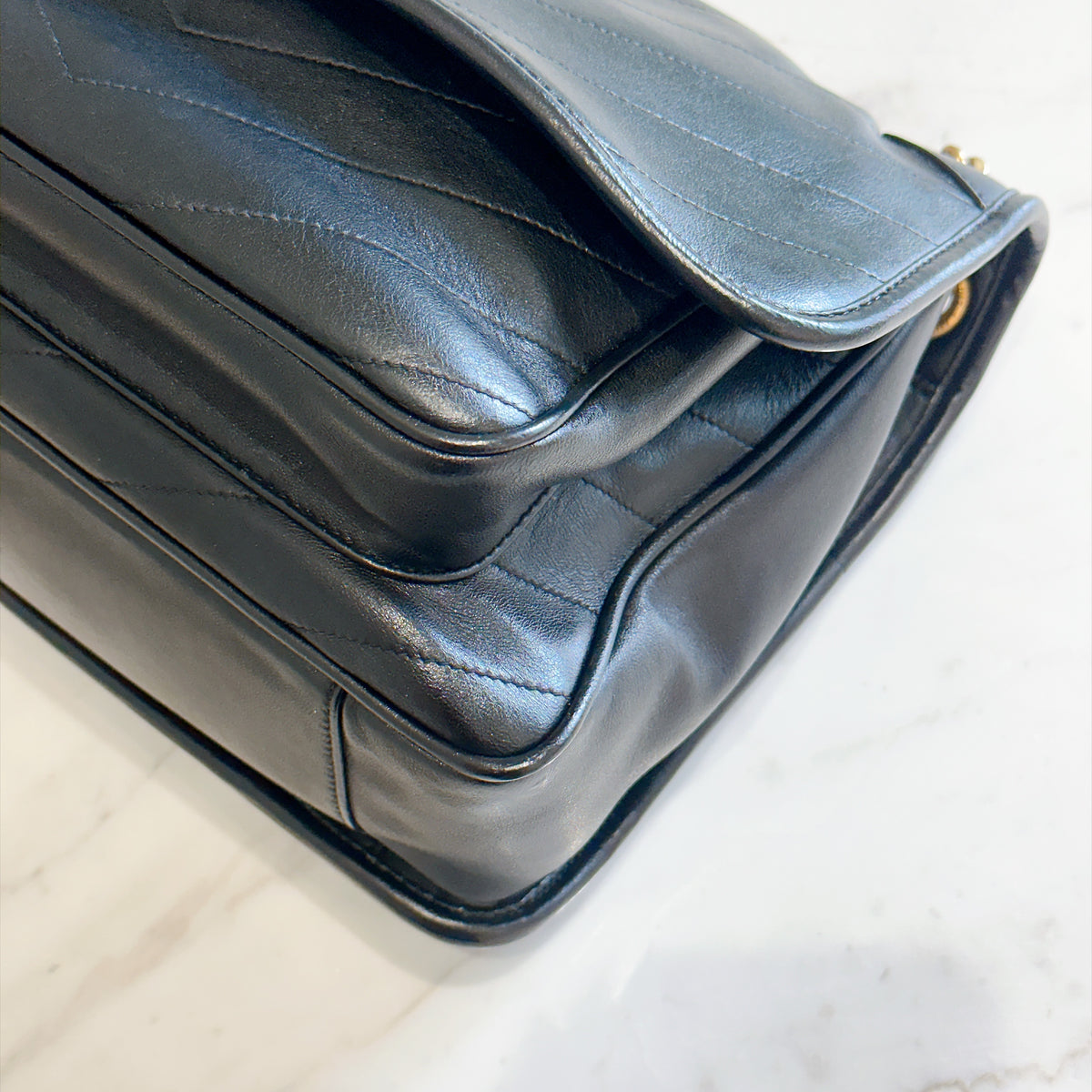 YSL Niki Medium in Black Lambskin