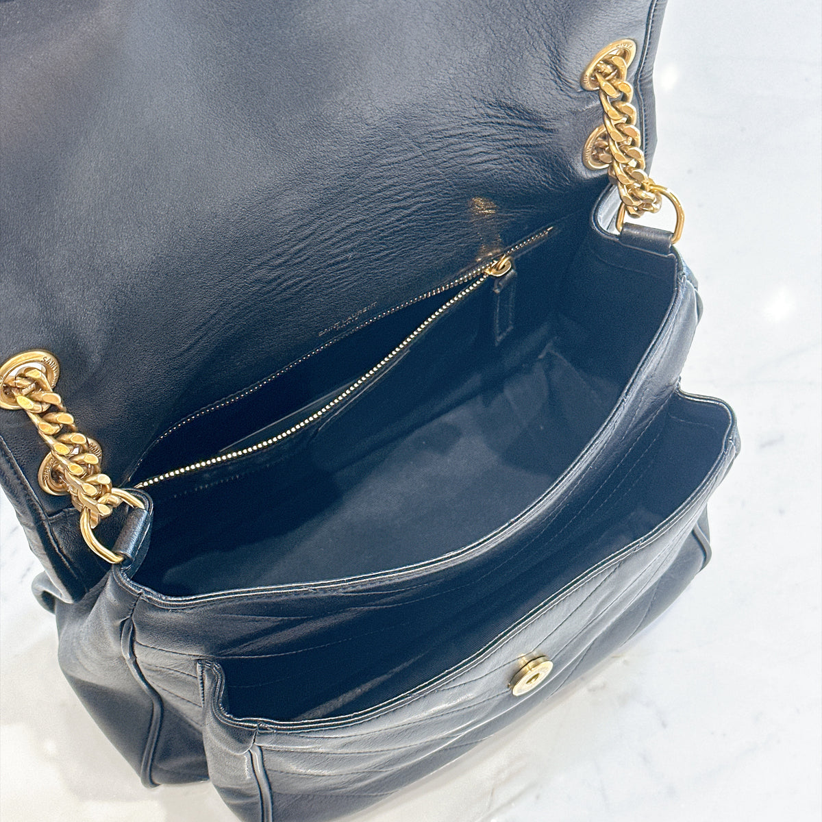 YSL Niki Medium in Black Lambskin