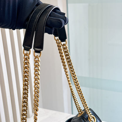 YSL Niki Medium in Black Lambskin